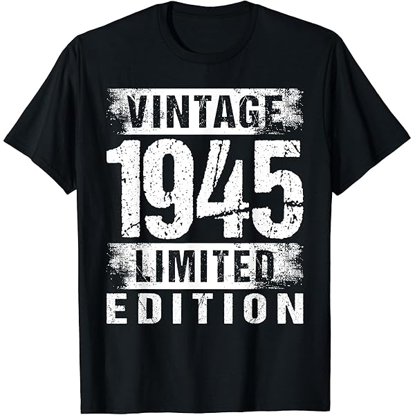 ★LOW CLASSIC★ TRIMMING 05 TSHIRTBLUE Amazon.com: Vintage 1945 Limited Edition Premium T-Shirt